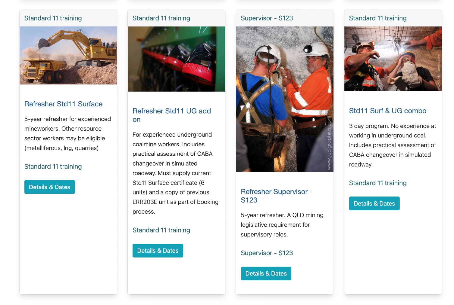 Screenshot showing courses in directory